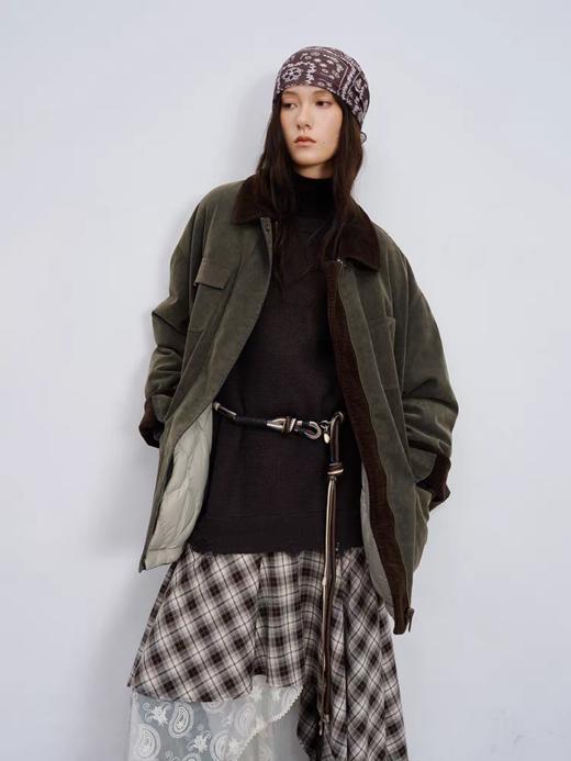 半圆/D59211122/休闲翻领两面穿水洗羽绒服 商品图3