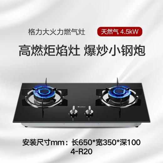 GREE/格力天然气燃气灶 高燃炬焰灶 爆炒小钢炮 JZT-QS10B 黑色 商品图0