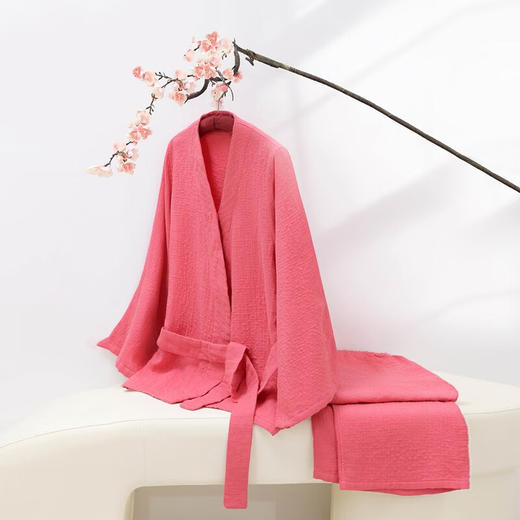 内野XS 时光全棉纱布家居服套装女款 100%全棉-四季款 商品图4