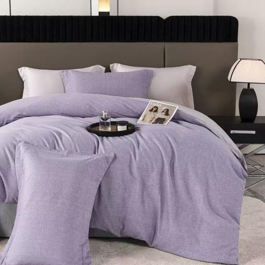 【春上新】10楼 安睡宝 全棉磨毛印花四件套-优雅紫  吊牌价1999~2599元  活动价499~699元 商品图2