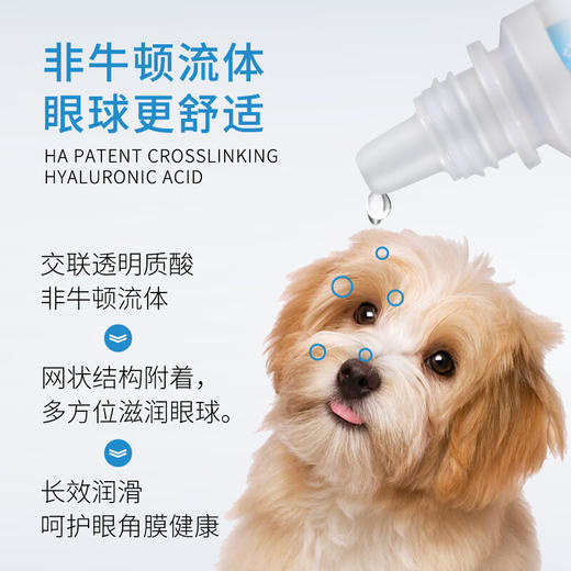 闪粹角膜修复凝胶SentrX美国0.75%交联透明质酸钠宠物猫狗角膜溃疡干眼症 商品图3