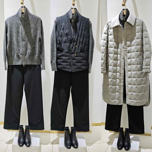 直筒鹅绒裤,防水防油防污三防面料弹力直筒鹅绒裤582596 商品图11