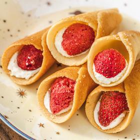 贵馥芝士夹心卷/草莓花束芝士蛋卷|完美复刻东京菓子，蛋卷轻薄酥脆，奶酪黄油咸香柔软