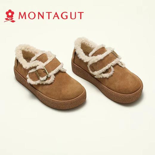 D121689加绒勃肯鞋女复古休闲百搭厚底毛毛女鞋 商品图3