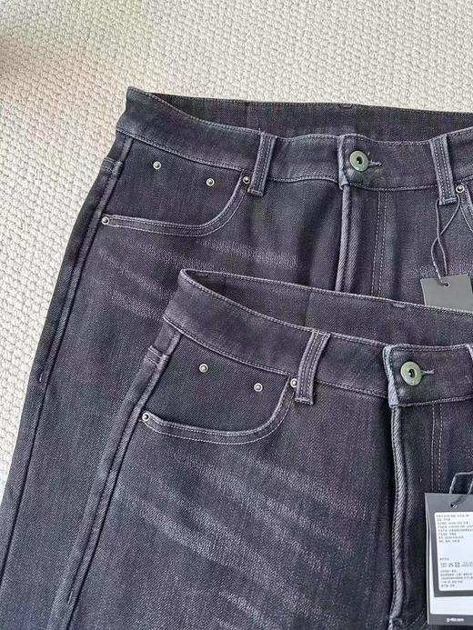 D121684宽松直筒修饰腿型25冬新款男士加绒牛仔长裤 商品图4