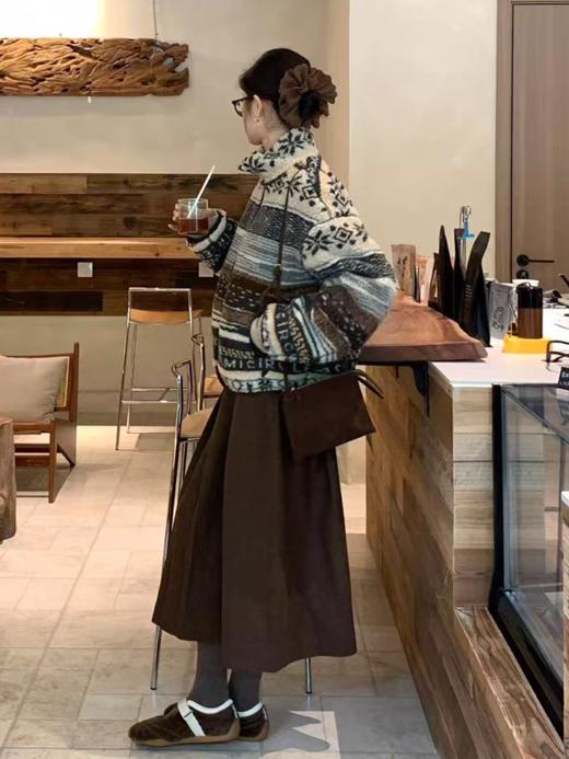 半圆/D51111036/仿羊羔毛双面穿毛呢外套 商品图1