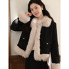 鹿向南「绒暖时光」黑色短外套女2025秋冬巨好看高级感短款派克服 商品缩略图2