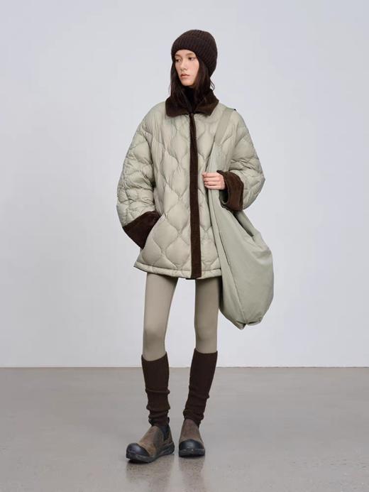半圆/D59211122/休闲翻领两面穿水洗羽绒服 商品图2