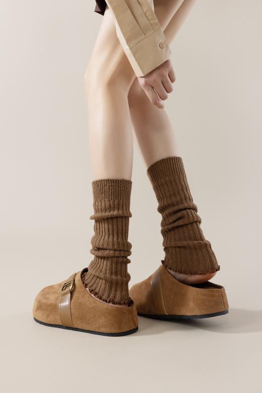 3双起拍❗秋冬穿搭点睛之笔【柠檬舒品lemonsox羊毛堆堆袜套】9.9💰一双❗时髦精都给我穿起来！添加绵羊毛➕腈纶成分，厚实保暖✅巨百搭！鲨鱼裤+雪地靴/运动鞋都好看 商品图4