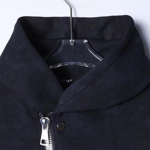 SDSA男士秋冬新款痞帅男装潮牌扎染斜拉链连帽卫衣外套百搭宽松 商品图1