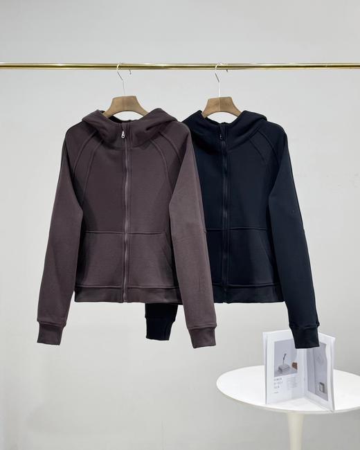 D121604加绒加厚连帽蓄热保暖拉链开衫运动上衣宽松连帽外套 商品图0