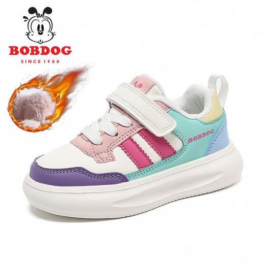 巴布豆女童棉鞋加绒保暖儿童鞋子冬季新款女孩防滑运动跑步鞋 商品图4
