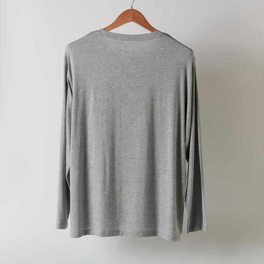 男士舒适保暖内衣秋衣秋裤莫代尔圆领套装 商品图8