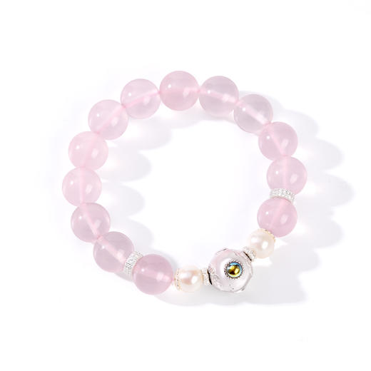 好运连珠 粉水晶斗姆手串 商品图1