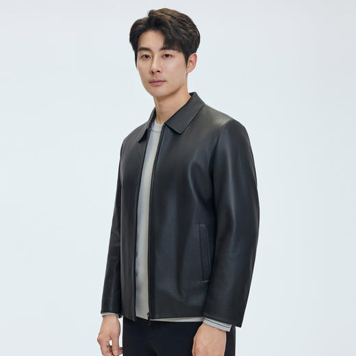 【门店同款】圣得西2025年冬季男士易打理绵羊皮真皮皮衣
 商品图1