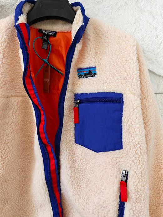 D121674拼色复古保暖叠穿柔软立领外套抓绒衣 商品图14