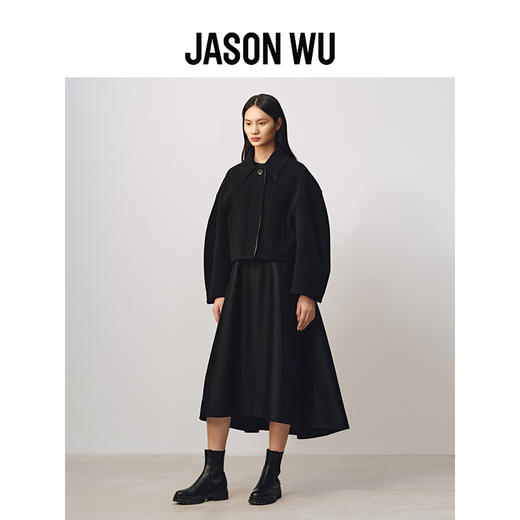 【JASON WU】秋冬新款香蕉袖羊毛毛呢上衣短外套大衣女 商品图2