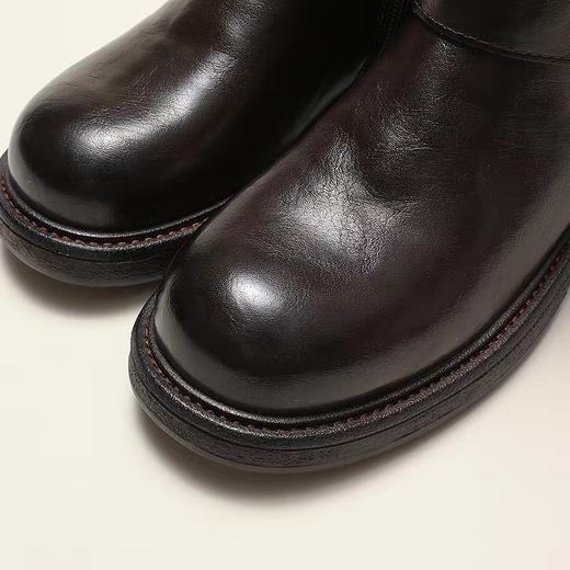 D121688厚底骑士靴女双口袋英伦风复古马丁靴短靴 商品图6