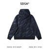 SDSA男士秋冬新款痞帅男装时尚绒毛撞色斜拉链连帽卫衣外套百搭 商品缩略图4