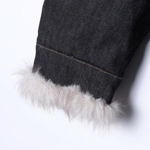 SDSA男士秋冬新款痞帅男装美式复古毛领牛仔夹克外套百搭宽松简约 商品图3