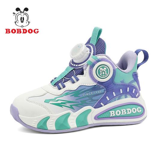 巴布豆男童鞋篮球鞋2025新款秋冬皮面儿童训练跑步运动鞋男孩轻便 商品图4