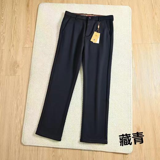 D121647秋冬季新款男士加绒加厚商务休闲百搭西裤 商品图4