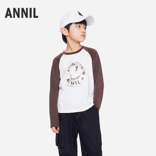 男女童圆领长袖针织衫秋季新款安奈儿童装EM531606 商品图2