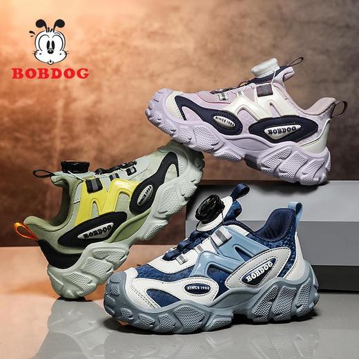 巴布豆男童运动鞋冬季新款皮面防水儿童防滑跑鞋小学生休闲鞋 商品图3