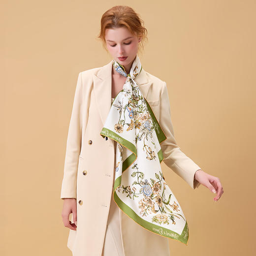 大英博物馆 博物志系列 花花蝴蝶 重磅真丝丝巾 商品图2