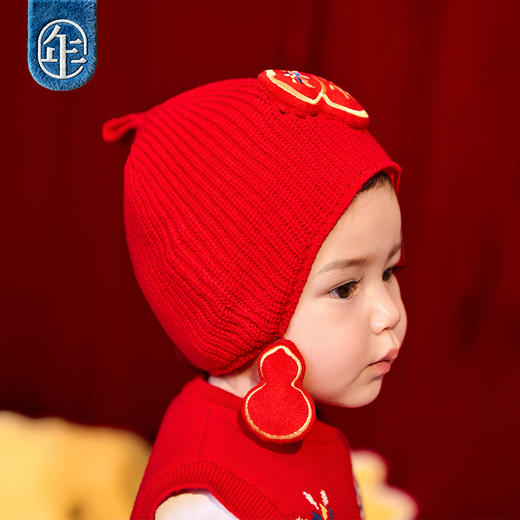 【好有福婴童针织帽】年衣童装婴童帽子2025年新款冬季保暖毛线帽 商品图1