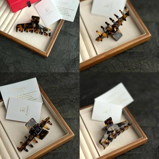 预售一周 经典优雅 发间珠宝 Adp巴黎珍珠装饰抓夹 法式克里希大号鲨鱼夹发夹 商品图1