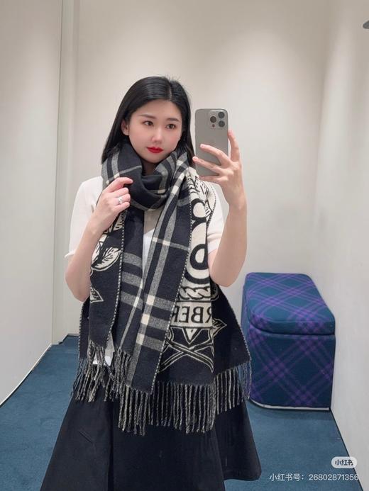 巴宝莉 新风暴骑士双面披肩  围巾（DSX） 商品图6