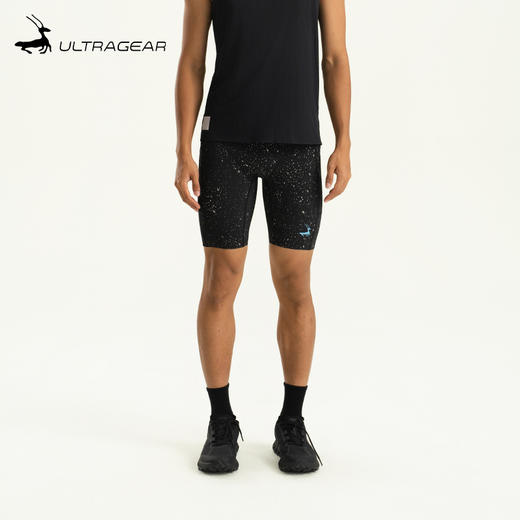 优极UG 星空·男女款爽滑跑步紧身短裤 商品图4