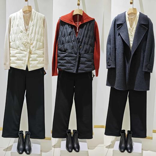 直筒鹅绒裤,防水防油防污三防面料弹力直筒鹅绒裤582596 商品图10