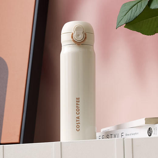 【分仓直发包邮】Costa咖世家弹跳双饮保温杯—白色COS-2499-480 商品图0