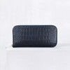 【Camille Fournet】海蓝色鳄鱼皮拉链钱包 商品缩略图0