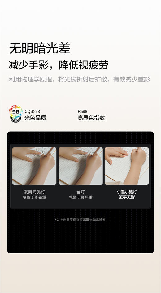 9代 尔漫 护眼落地灯 小路灯 全光谱 读写桌专用（联系馆长购买可享内部优惠价） 商品图13