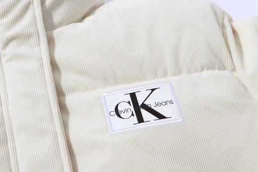 D121671贴布刺绣大口袋女款立领条绒鸭绒羽绒服 商品图10