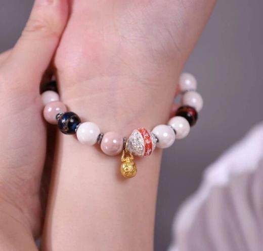 《如意福宝》琉璃花丝银手串，双非遗工艺，火出圈了！琉璃花丝银手串， 商品图6