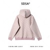 SDSA男士秋冬新款痞帅男装韩版撞色斜纹按扣立领连帽卫衣百搭时尚 商品缩略图4