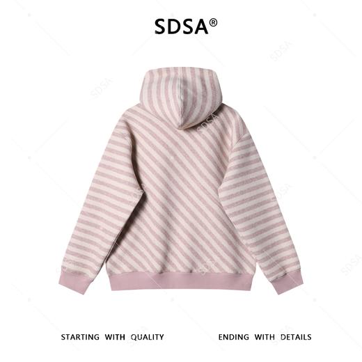 SDSA男士秋冬新款痞帅男装韩版撞色斜纹按扣立领连帽卫衣百搭时尚 商品图4