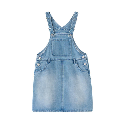 笛莎Deesha 童装女童连衣裙2026春新款可调节牛仔背心裙 商品图4