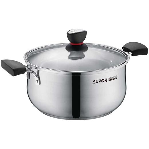 苏泊尔（SUPOR）平底煎炒锅汤锅锅具套装温馨之家优选两件套 VTP1705T 24cm 20cm 商品图2