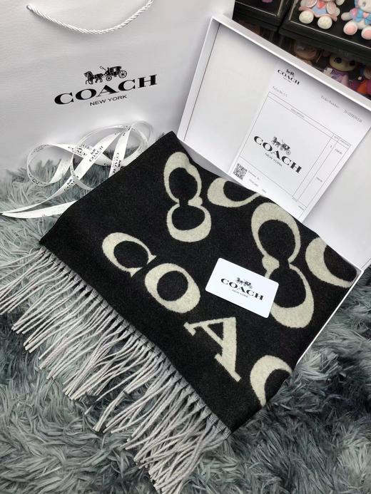 D121666围巾披肩两用字母满印流苏双面围巾 商品图5