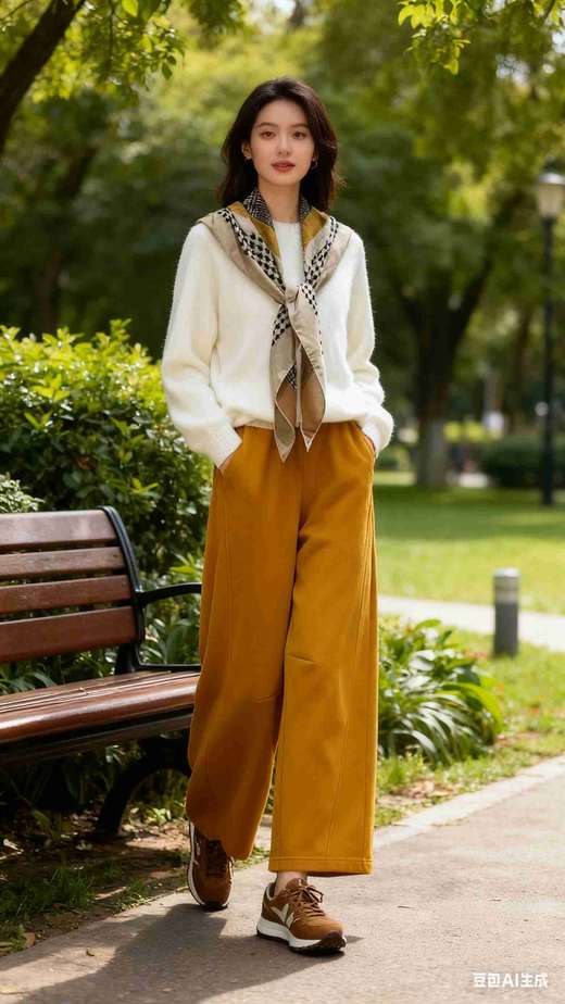 拉绒羊绒羊毛均码阔版打底衫，半高领，不勒人，不捂人，内外穿均可，589863 商品图7