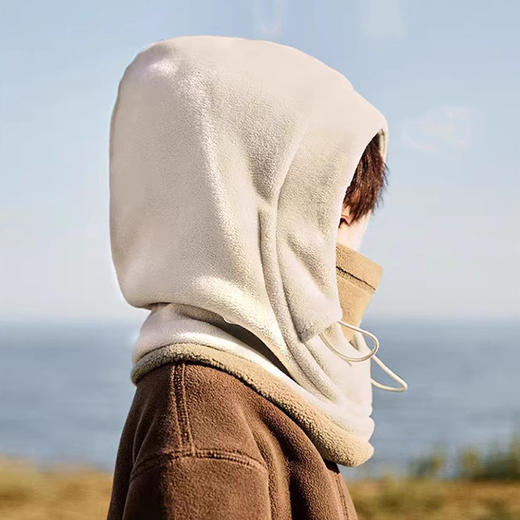 裁缝学苑TH16儿童冬季防风帽纸样帽子围巾一体绒护耳帽保暖帽打版裁剪图 商品图4