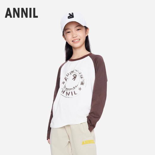 男女童圆领长袖针织衫秋季新款安奈儿童装EM531606 商品图1