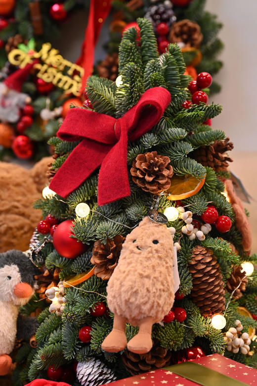 VBEINGS 北欧丹麦诺贝松 圣诞树/花环 圣诞装饰diy迷你诺贝松圣诞树桌面摆件（纯手工制作） 商品图1