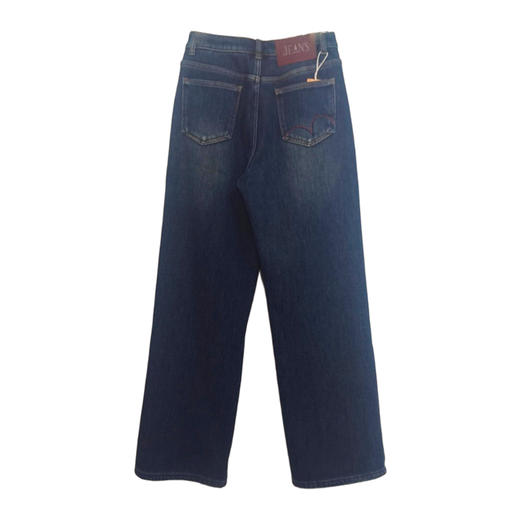 VIVIAN LIU薇薇安刘C2555005秋女装新款厚直筒羽毛牛仔长裤 商品图1