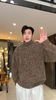 7710SDSA男士秋冬新款痞帅男装潮牌慵懒风立领毛衣百搭时尚套头针织衫 商品缩略图0